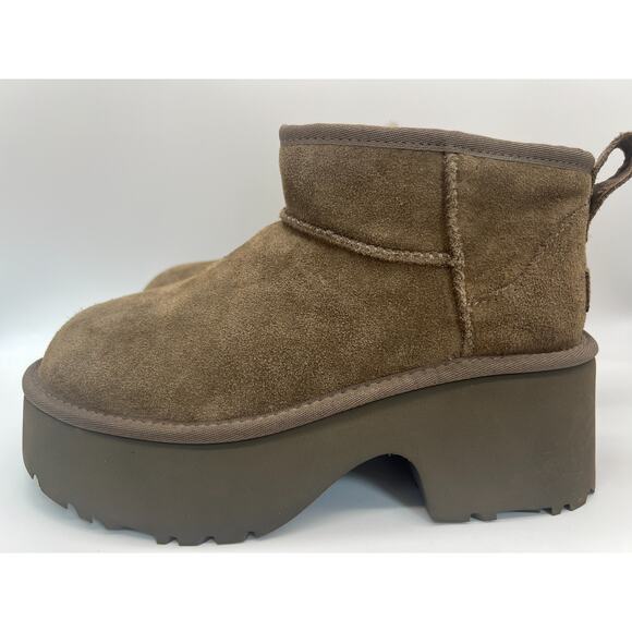 Ugg Classic Ultra Mini New Heights Boot Hickory 1158311 Women's Size 9 New - Picture 2 of 12